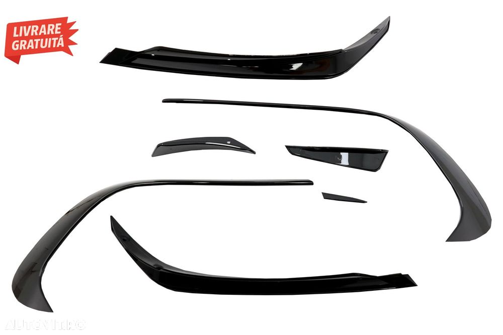 Bara Fata cu Stickere Laterale Gri Inchis Mercedes A-Class W176 (2012-2018) Faceli- livrare gratuita - 7