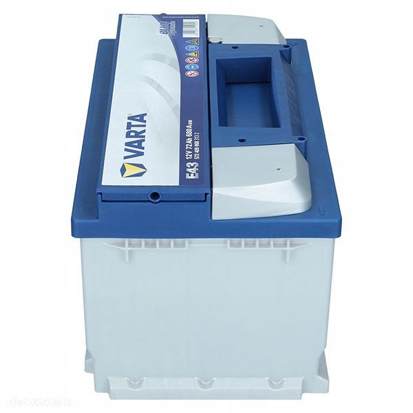 AKUMULATOR VARTA BLUE 72AH 680A E43 P - 8