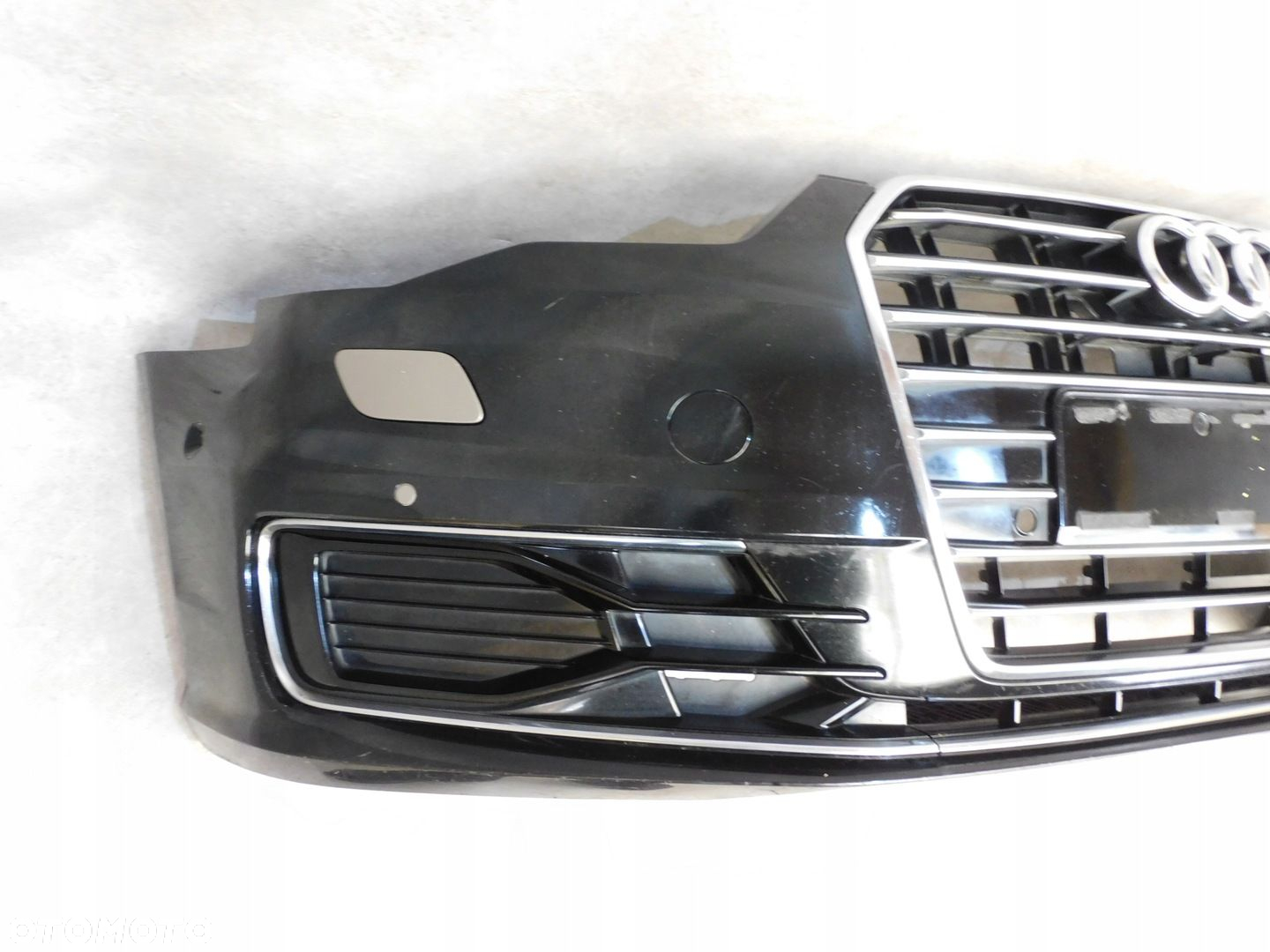 AUDI A6 C7 4G LIFT ZDERZAK PRZÓD PRZEDNI KOMPLETNY ZWYKŁAY CZARNY 6XPDC - 9