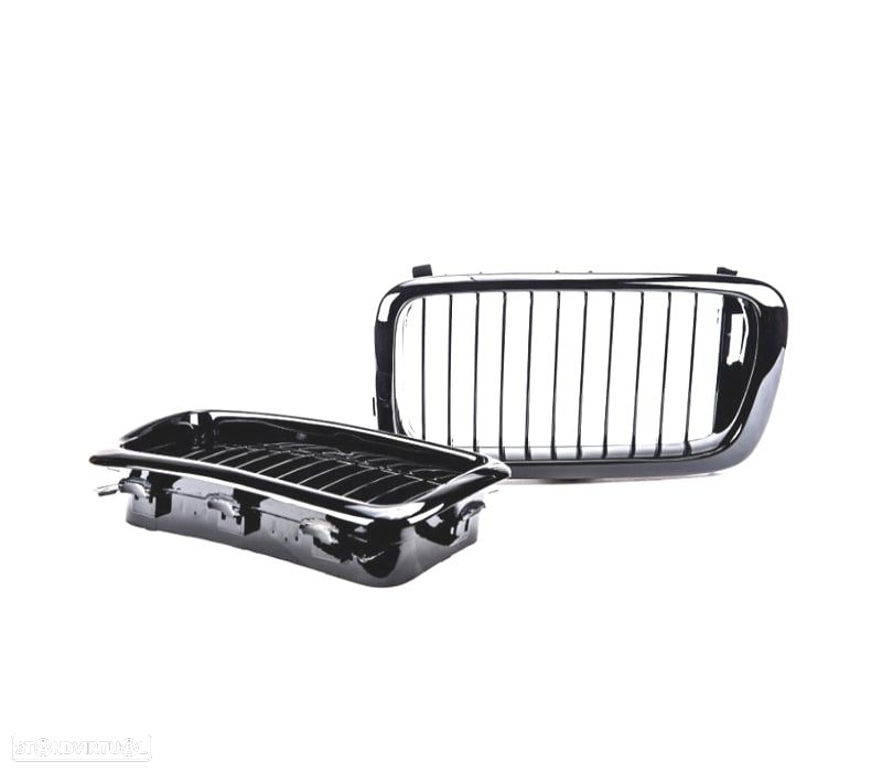 GRELHAS BMW SERIE 7 E38 95-99 PRETO BRILHANTE - 2