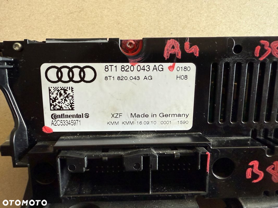 AUDI A4 B8 A5 8T PANEL NAWIEWU KLIMATYZACJI 8T1820043AG - 4