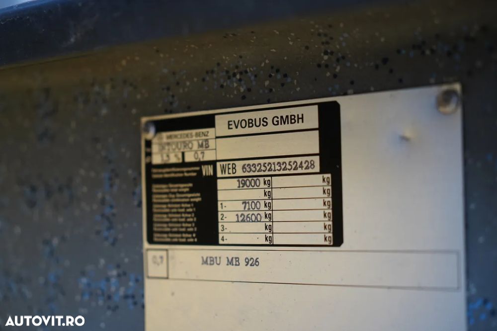 Mercedes-Benz INTOURO / EURO 5 / MANUALĂ / AER CONDIȚIONAT / IMPORTAT / - 38