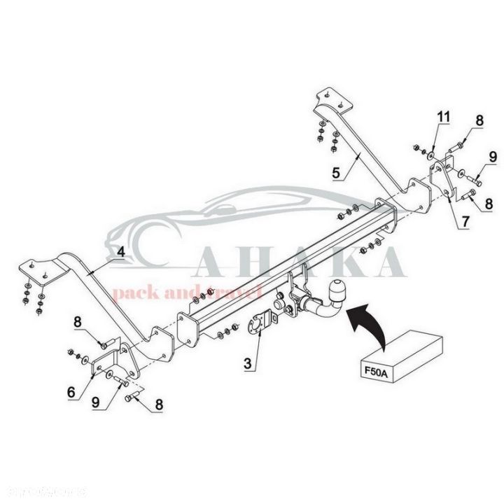 Hak Holowniczy Automat Do Peugeot Partner Xl (L2) Od 2018 - 2