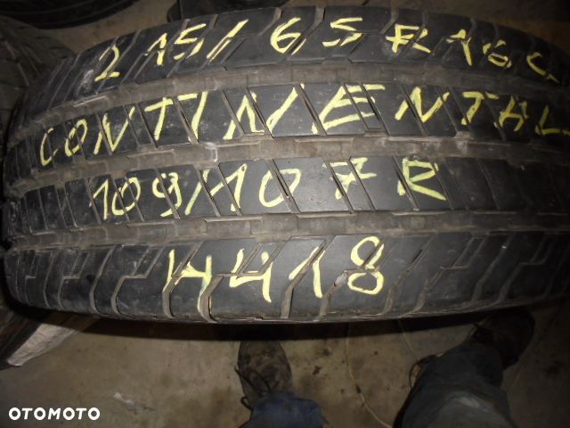 OPONA POJEDYNKA 215/65R16C CONTICNENTAL CONTI VAN CONTACT 100 DOT 4418 9,9MM - 1