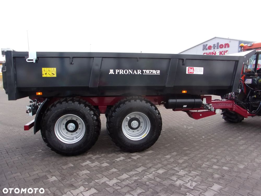 Pronar Przyczepa budowlana-skorupowa PRONAR T-679/2-12t, T679/3-10t, T679/4M-8,5t, T679/4MN-8,5t- Ursus T-041 - ładowność 7-ton, Kellfri 23-D60 - 6-ton, Kellfri 23-D90 - 9-ton - 6
