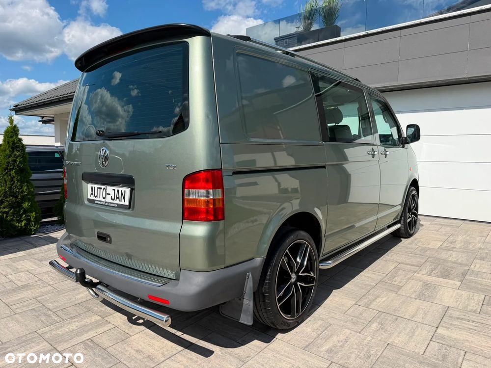 Volkswagen TRANSPORTER T5 1.9TDI Klima Elektryka Duża Navi Rury Brygadówka Dubel Kabina Klapa Hak - 29