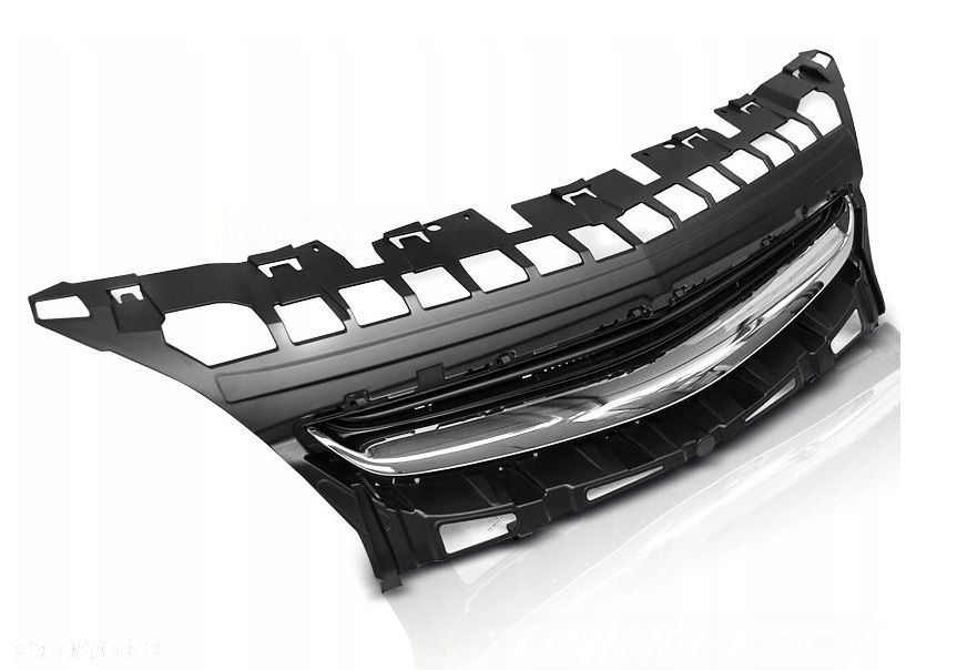 Atrapa Grill Kratka Tuning Black Chrom bez Logo Opel Astra J 4 IV Lift 12- - 1