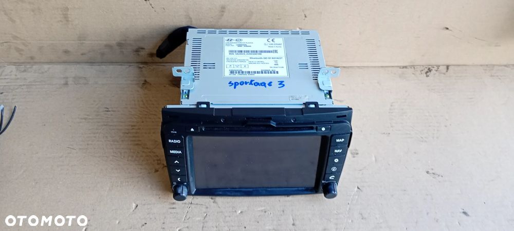 Radio radioodtwarzacz CD NAVI nawigacja Kia Sportage III 96560-3U500WK - 2