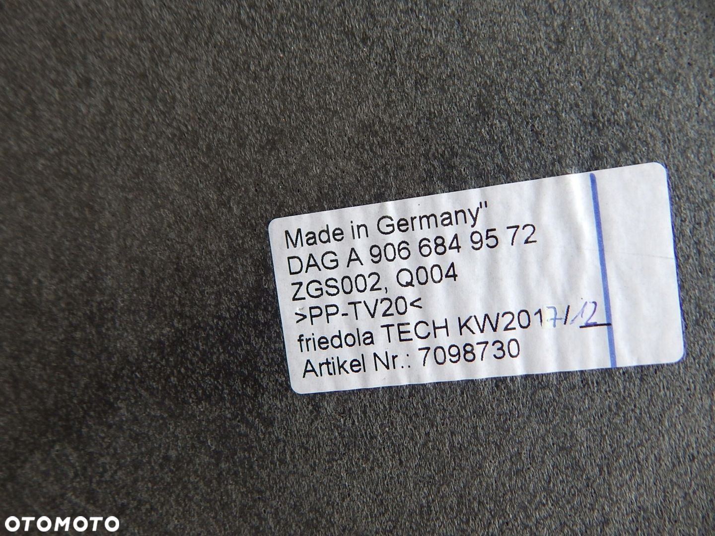 MERCEDES SPRINTER 906 907 910 podłoga płyta zabudowa paki NOWA A9066849572 - 5