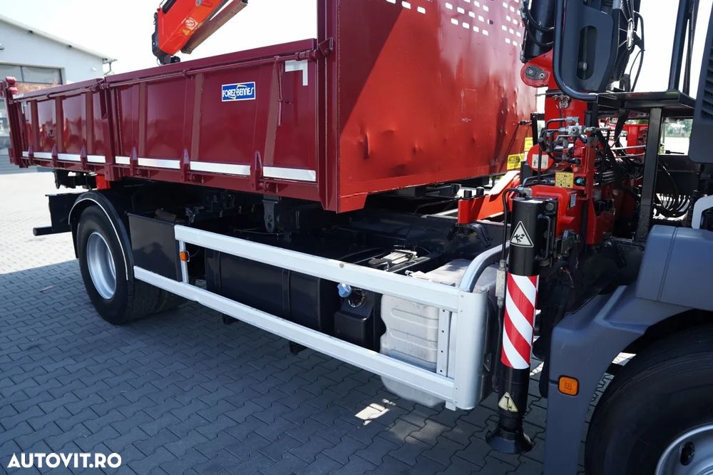 MAN TGM 18.340 / 4X2 / BASCĂLĂTOR 3 DIRECȚII / HIDRODOXIE LATERALĂ / BORDMATIC + HDS FASSI F165.0.22 / ROTATOR / GRAPER / TELECOMANDĂ / EURO - 20