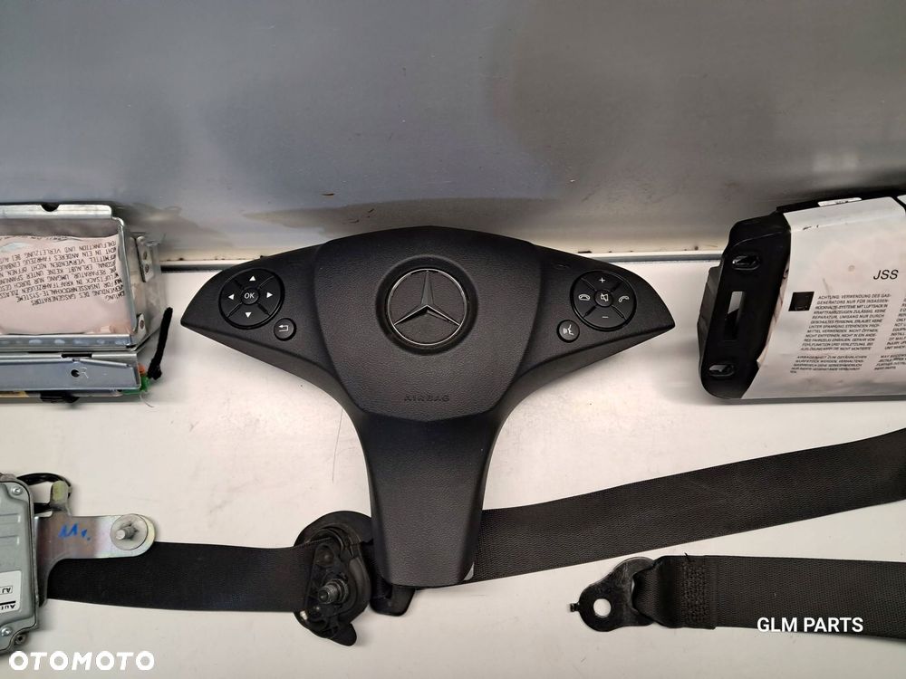 mercedes c klasa w204 sedan lift poduszki powietrzne airbag pasy komplet - 2