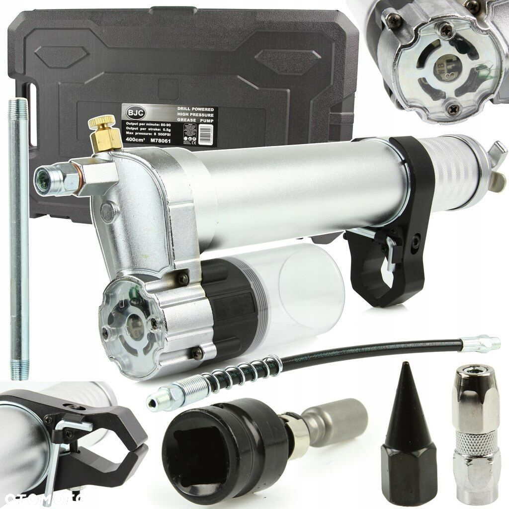 SMAROWNICA TAWOTNICA ALUMINIOWA NA WKRĘTARKĘ WIERTARKĘ PRZYSTAWKA BJC - 2