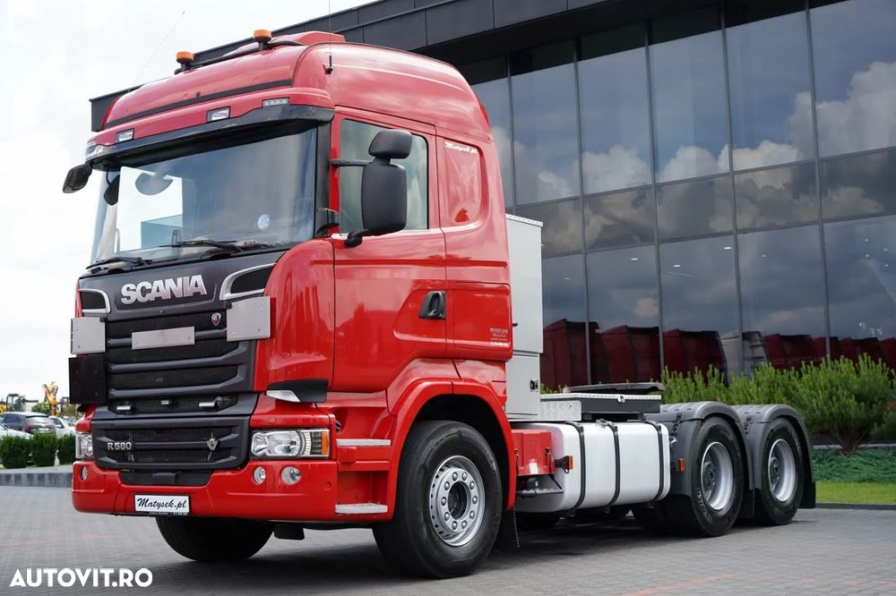 Scania R 580 / V8 / 6x4 / MTA: 150.000 KG / RETARDER / I-PARK COOL / ADR COMPLET / TRACTOR CU 3 AXE / IMPORTAT - 3