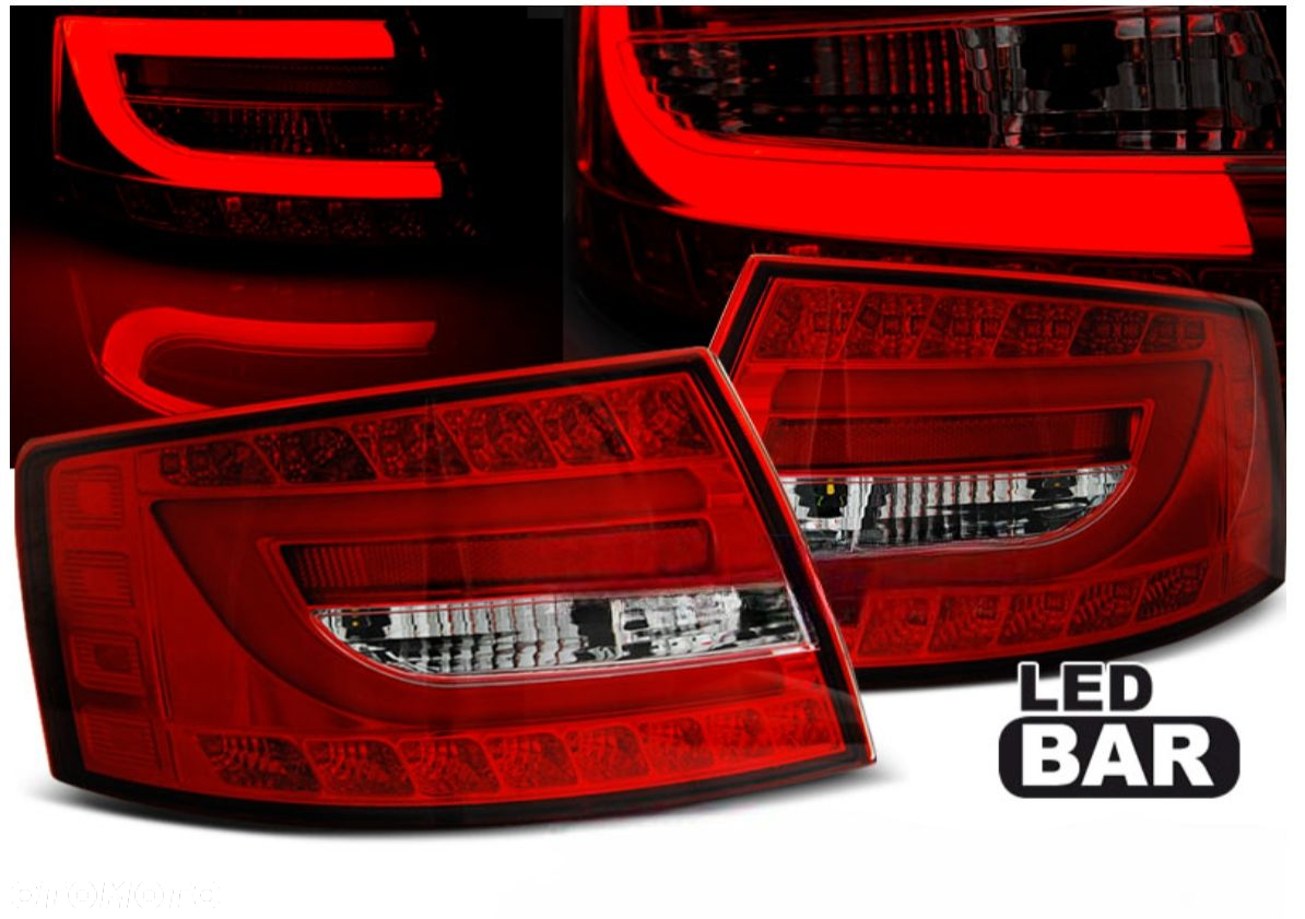 NOWOCZESNE Lampy Do AUDI A6 C6 4F SEDAN Od 2004 Do 2008 LED BAR RED 6 PIN - 3