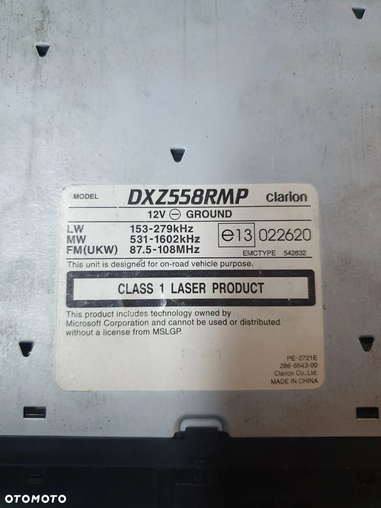 Radio SAMOCHODOWE  Clarion DXZ558RMP - 5