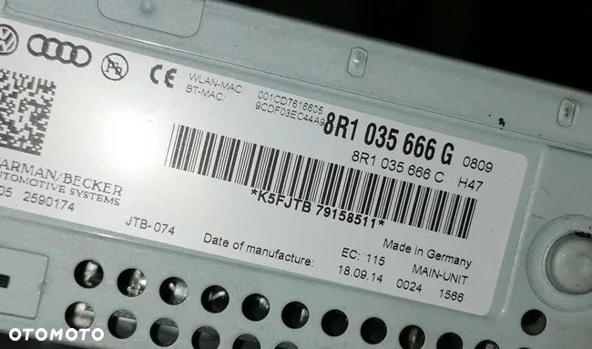 AUDI A4 B8 15r LIFT - NAWIGACJA MMI 8R1035666G - 2