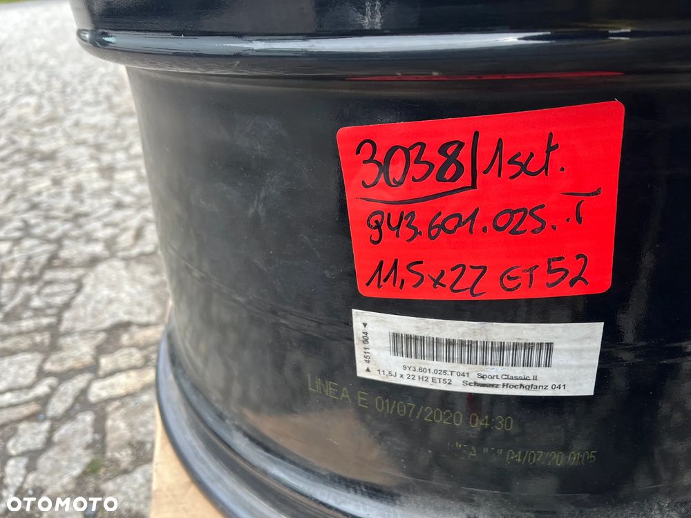 Felga Porsche Cayenne 11,5 x 22 ET 52 9Y3601025T 1szt. - 5