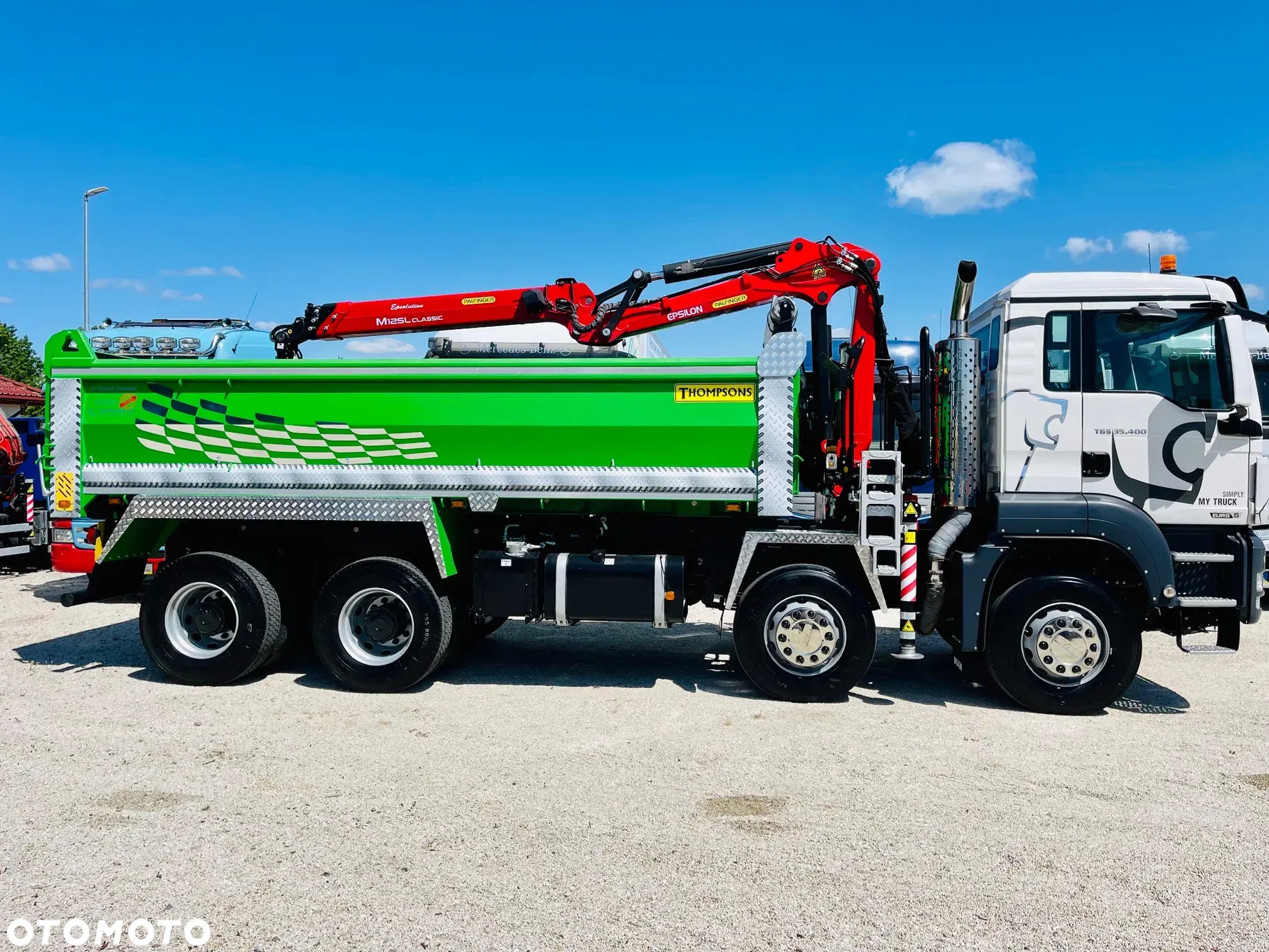 MAN MAN TGS TGX 35.400 // 8x4 // E5 // wywrotka kiper + HDS z czerpakiem / - 17