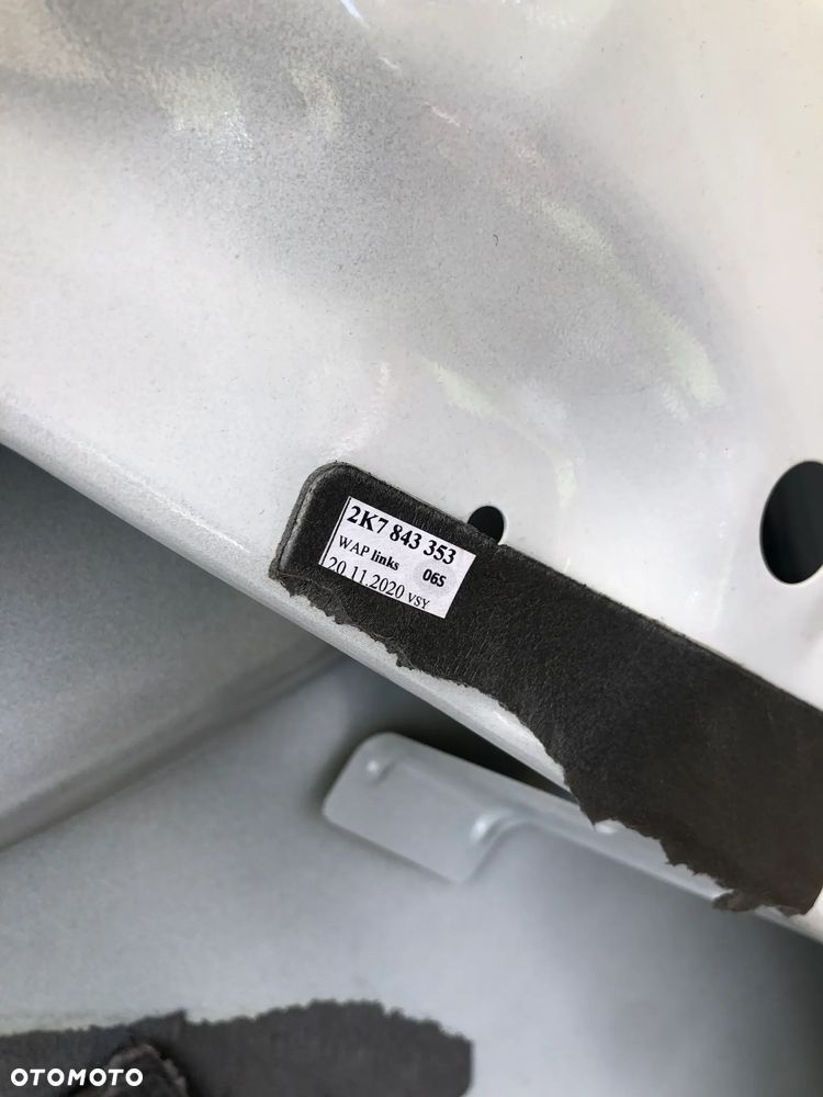 A31. Drzwi Przesuwne Lewe Tylne Volkswagen Caddy IV Long Białe 2K4843207L (OD 2020R - ) - Wysyłka - 8