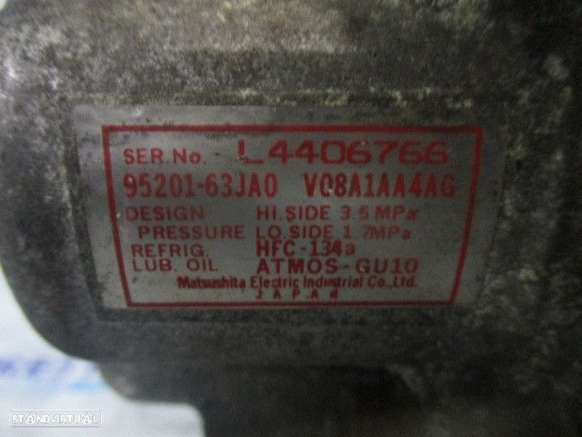 Compressor AC 9520163JA0 V08A1AA4AG SUZUKI SWIFT 3  2007 1.3I 90CV 5P VERMELHO GASOLINA MATSUSHITA ELECTRIC INDUSTRIAL CO.LTD - 5