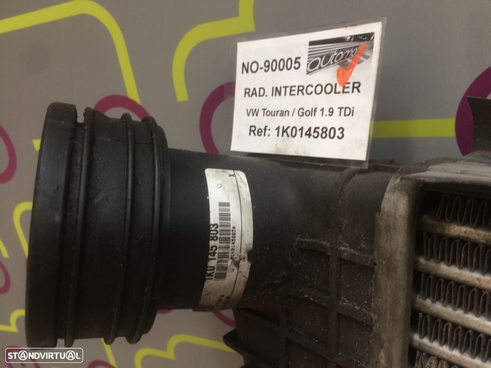 Radiador Água Volkswagen Touran / Golf 1.9TDi 100Cv de 2004 - Ref: 1K0145803 - NO90005 - 1