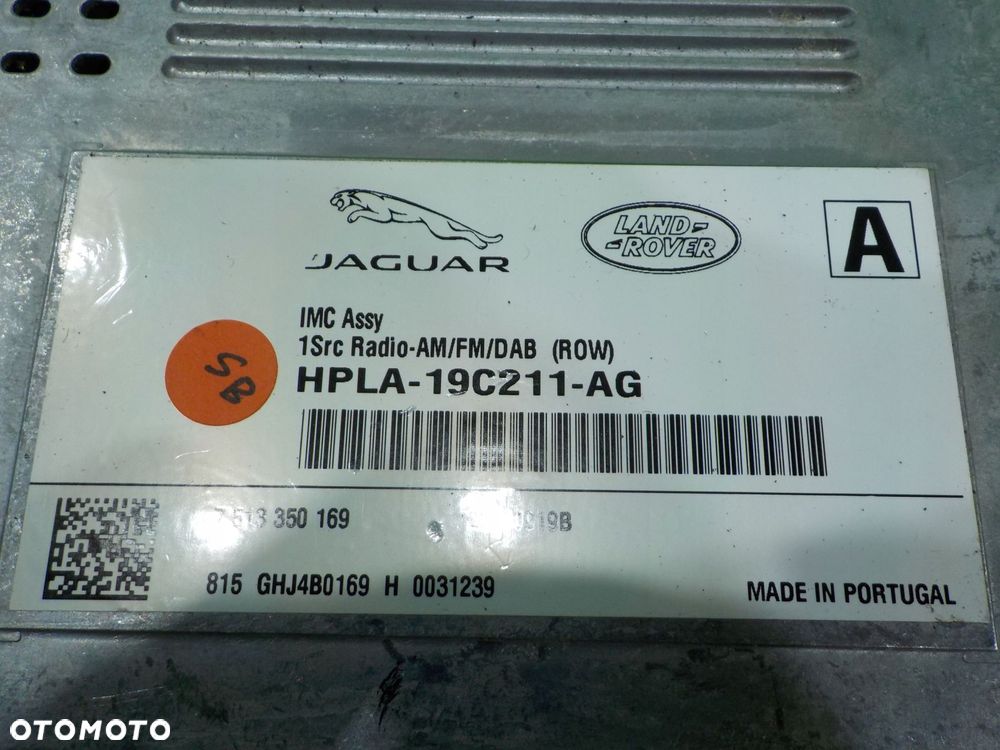 JAGUAR XF X260 LIFT R-SPORT 17r radioodtwarzacz HPLA-19C211-AG 7513350169 - 6