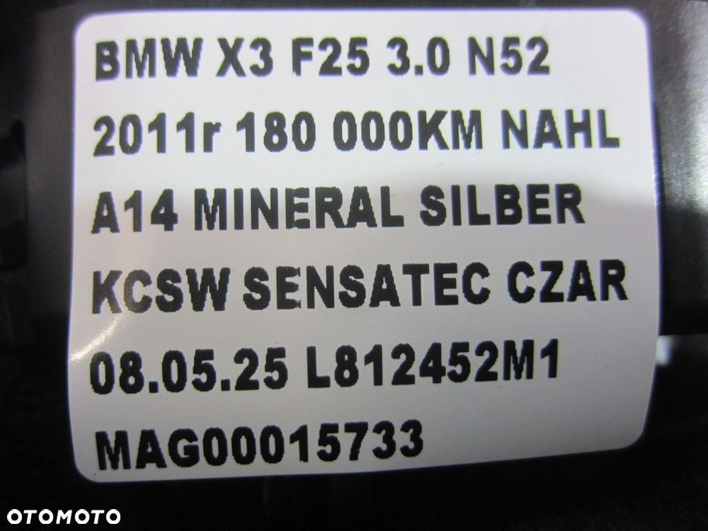 BMW X3 F25 USA X5 PODUSZKA KIEROWCY AIRBAG USA 6888432 6868412 32306799611 - 10