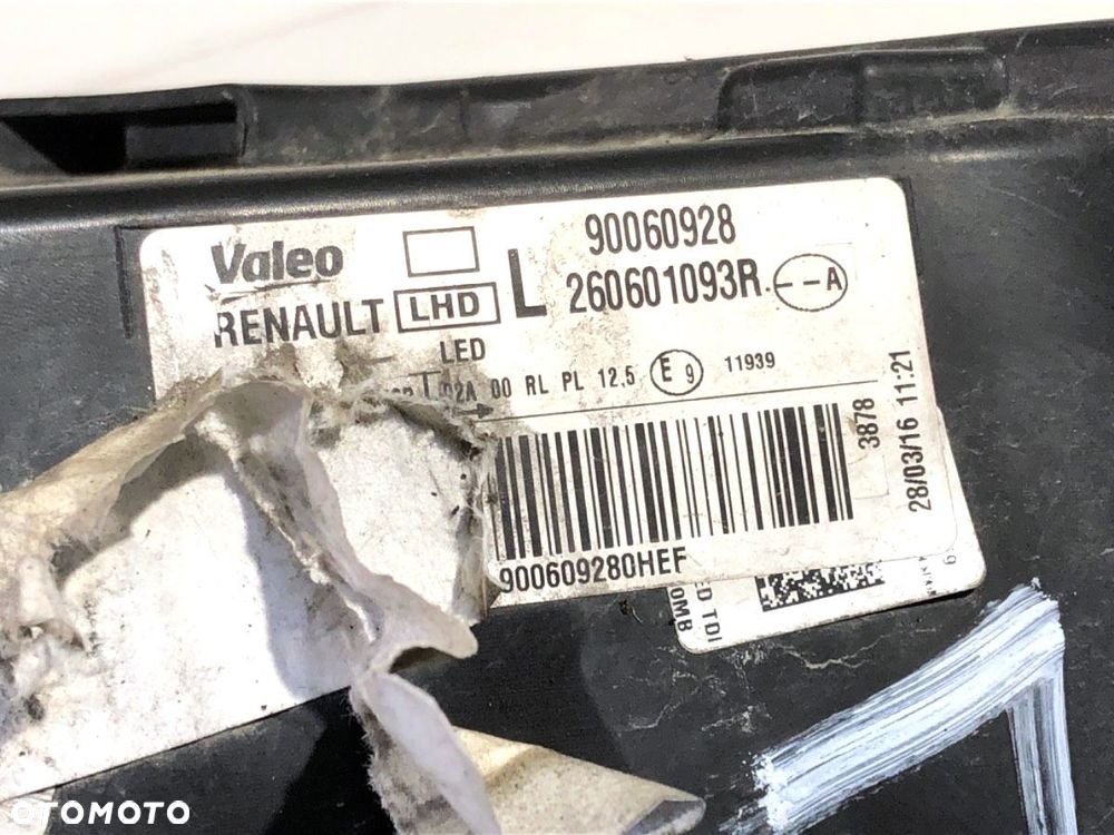 REFLEKTOR LEWY PRZÓD LED RENAULT MEGANE IV liftback (B9A/M/N_) 2015 - 2022 1.6 TCe 205 (B9MV) 151 - 7