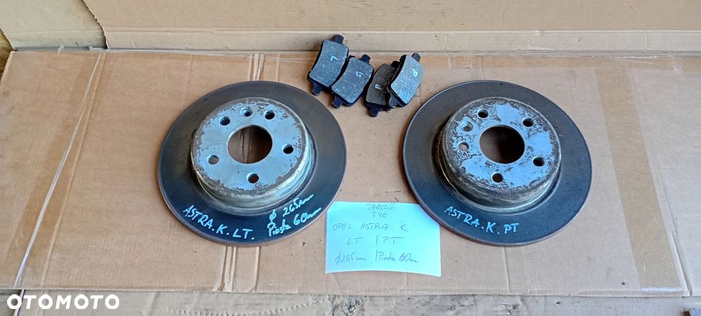 Tarcze hamulcowe tył tylne 265mm Opel Astra K 1.6 CDTI - 6
