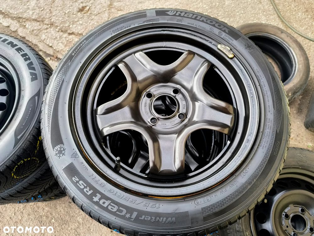4x100 Felgi Stalowe stal strukturalne 16 Koła Zimowe Zima RENAULT Captur Clio IV 4 MEGANE NISSAN NOTE MICRA DACIA Dokker Logan Jogger Lodgy Sandero Stepway 5,5mm Legnica ALU-RAD 195/55 - 1