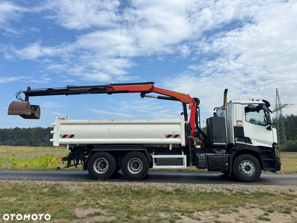 Renault RENAULT C 380 / 6x4 / WYWROTKA + HDS PALFINGER 17.001 / HYDROBURTA / EURO 6 / STEROWANIE RADIOWE - 9
