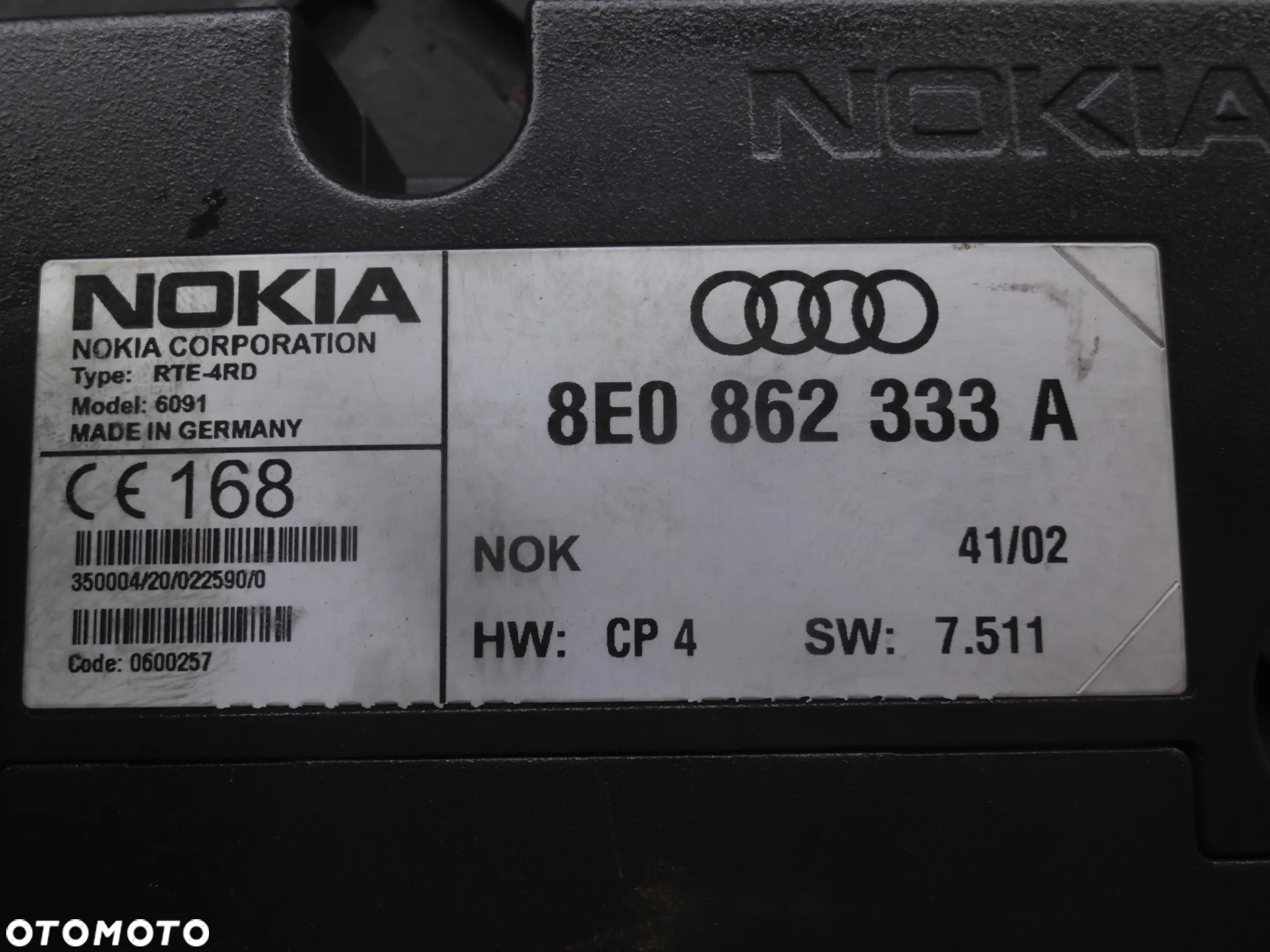 AUDI A4 B6 A6 C5 MODUŁ STEROWNIK TELEFONU 8E0862333A ORYGINAŁ NOKIA POSIADAM 2 SZT - 4