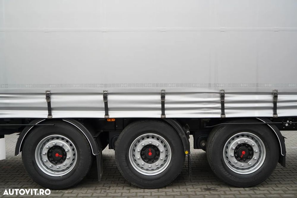 Wielton REMORCĂ CU CORTINĂ WIELTON STANDARD / ACOPERIȘ LVT / SISTEM BDE - STALPINI CULISANȚI / AXĂ RIDICABILĂ / PUȚIN FOLOSITĂ - 29