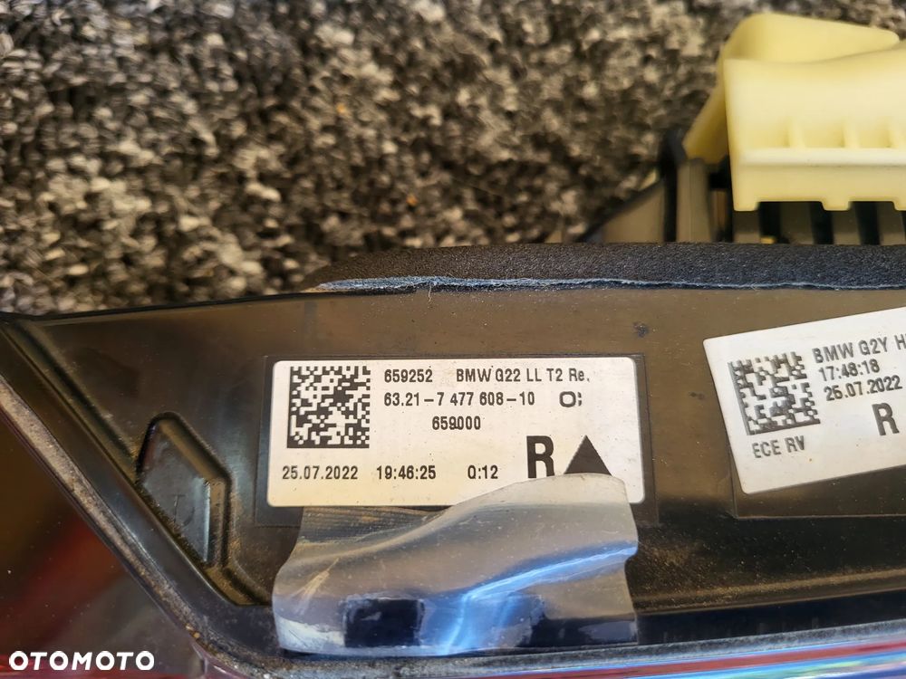 Bmw 4 i4 g26 lampy tył led Eu - 8