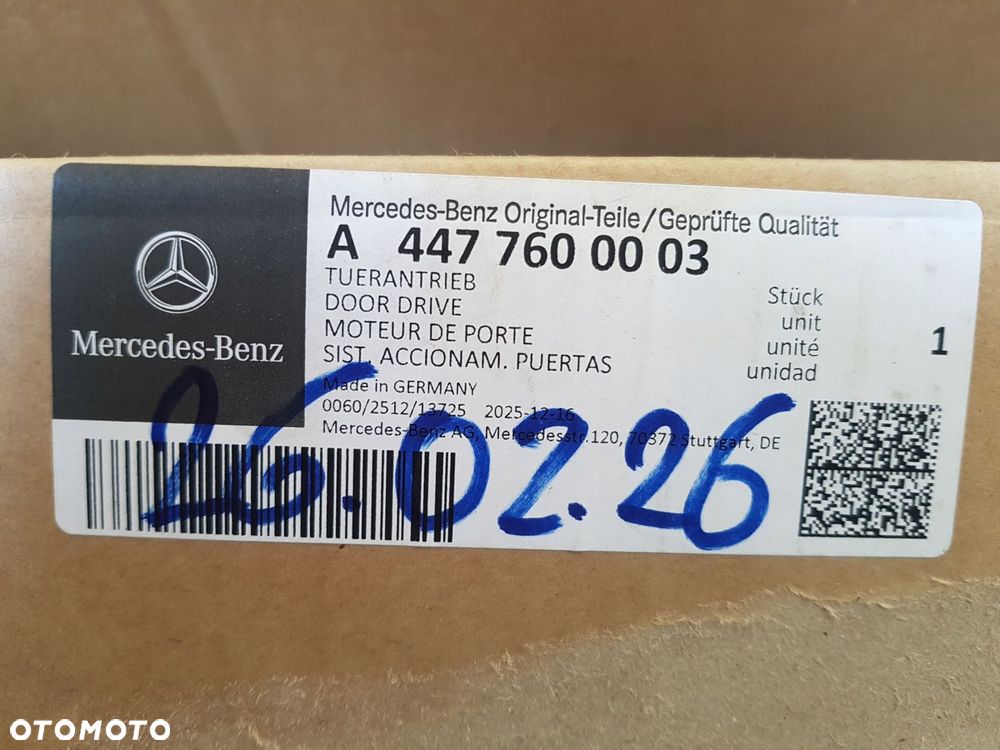 mercedes vito v klasa 447 mechanizm podnoszenia klapy silniczek a4477600003 - 9
