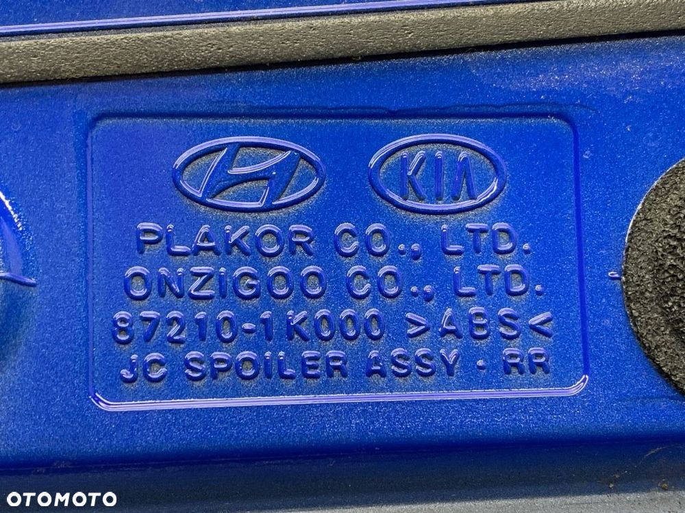 SPOILER  HYUNDAI ix20 (JC) 2010 - 2022 1.4 CRDi 57 kW [78 KM] olej napędowy 2011 - 2022 87210-1K000 - 7