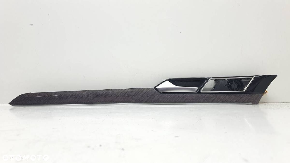 LISTWA DEKOR BOCZKA DRZWI PRZÓD LEWA DREWNO CHROM VW ARTEON 3G0867439B - 1