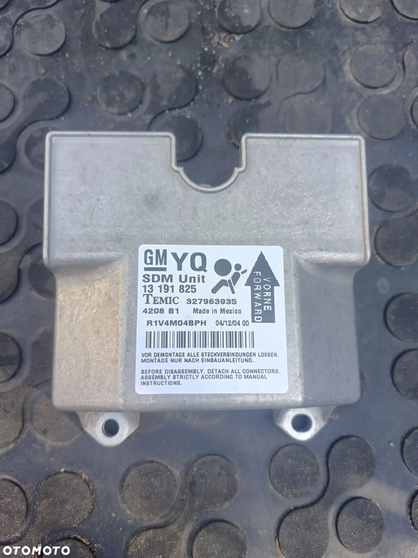 Moduł Sensor Airbag Opel Astra H 13191825 - 1