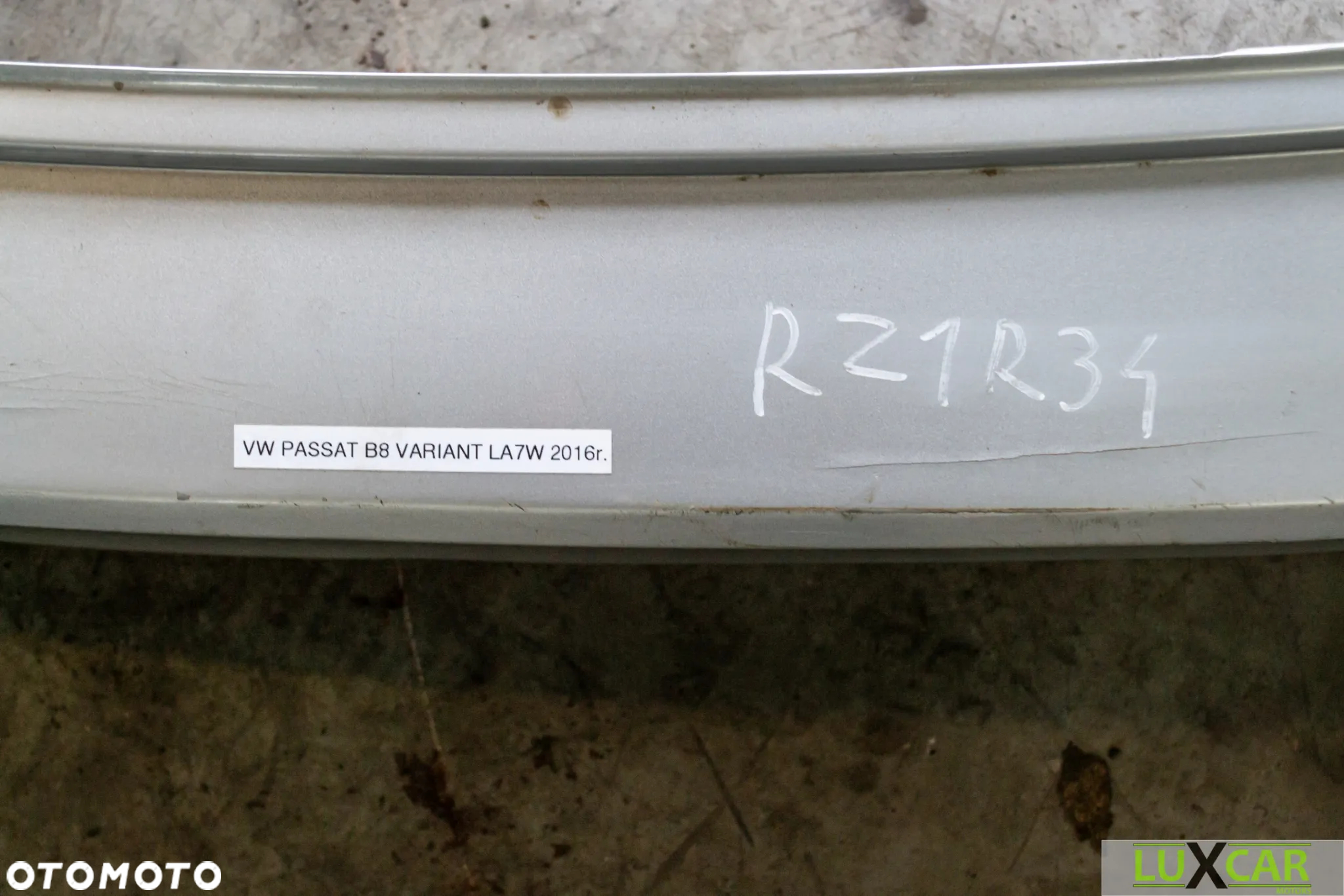 VW PASSAT B8 KOMBI 2016r. ZDERZAK TYŁ TYLNY SREBRNY LA7W GORLICE RZ1R34 - 7