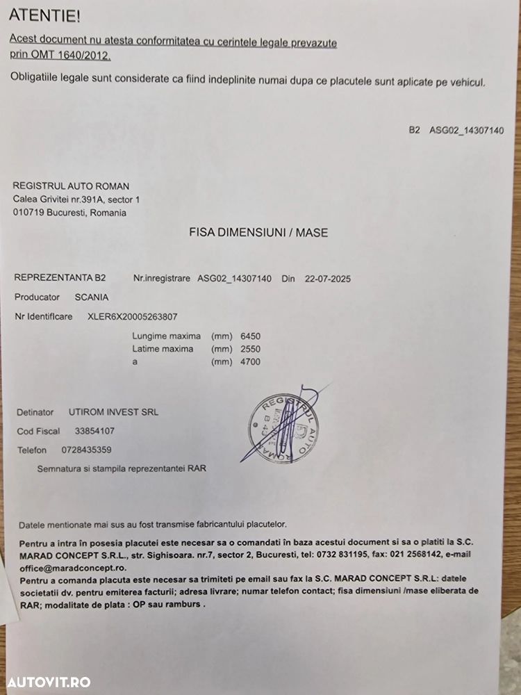 Scania V8 cu 500CP, 2011, 599.690km, 6x2 cu axa liftabila si viratoare, Cutie viteze automata, Anvelope 315/80R22,5 90% bune, Kit basculare, rezervor 600l, goarne, proiectoare, Carte identitate, rulat in Germania, PROMOTIE 28.900 EUR+Tva - 22