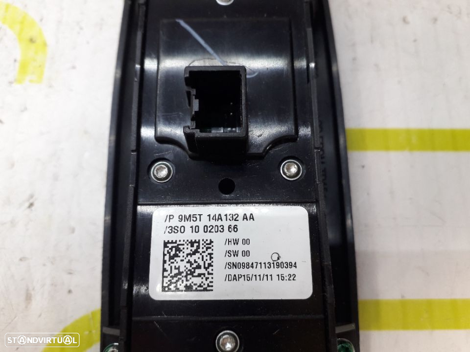 Comando de Vidros Frt / Esq Ford Kuga de 2010 - Ref : 9M5T14A132AA - NO320115 - 3