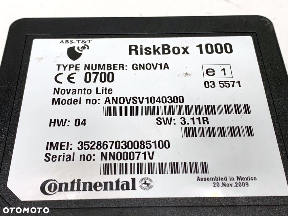 MODUŁ LOKALIZATOR GPS RISKBOX 1000  MERCEDES-BENZ CLS (C218) 2011 - 2017 CLS 350 CDI / d (218.323) - 4