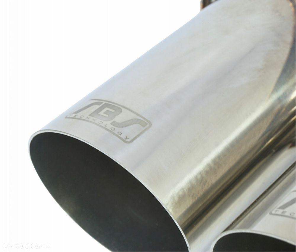 Tłumik Końcowy PRZELOTOWY wejście 63mm Końcówka 2x76mm JDM nierdzewka - 2