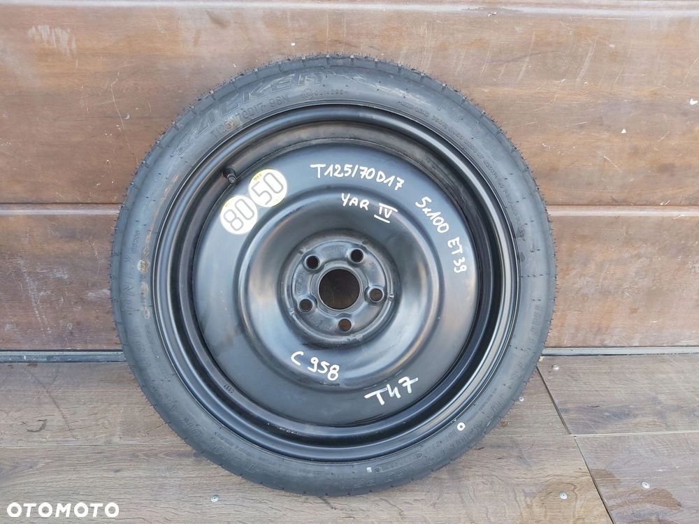 Toyota Yaris IV 1,5 hybryda dojazdówka koło dojazdowe 125/70 D16 - 15