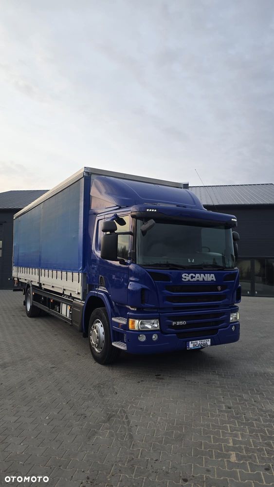 Scania P250 Euro 6 21 palet super stan niski przebieg rama do zabudowy kurierka laweta - 29