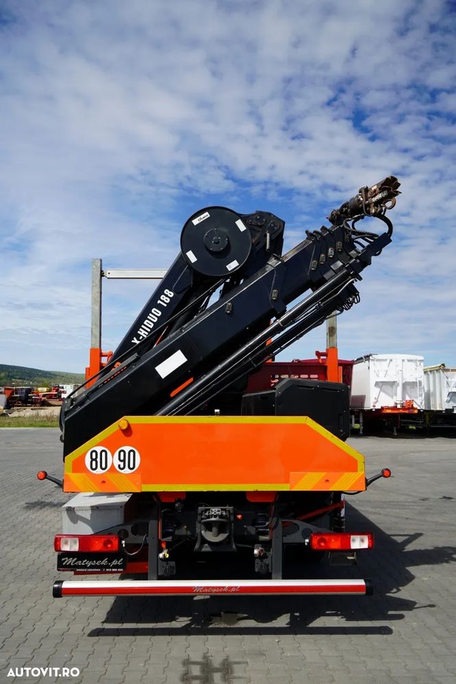 Renault C 430 / 6x4 / LIVRARE 6.2 M + CUPTOR HIAB X-DUO 188 / EXTENSIE 15 M / RADIOCOMANDĂ / FURCĂ / ROTATOARE - 12