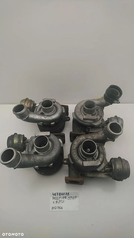 TURBINA 1.9 JTD 110KM 115KM MULTIPLA STILO 46786078 712766 - 6