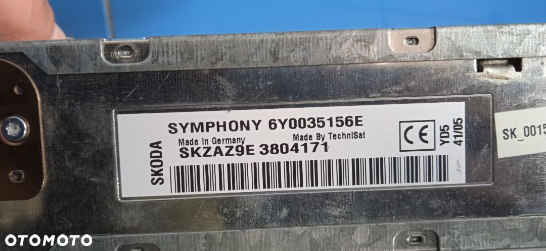 Radio Symphony Skoda 6Y0035156E - 3