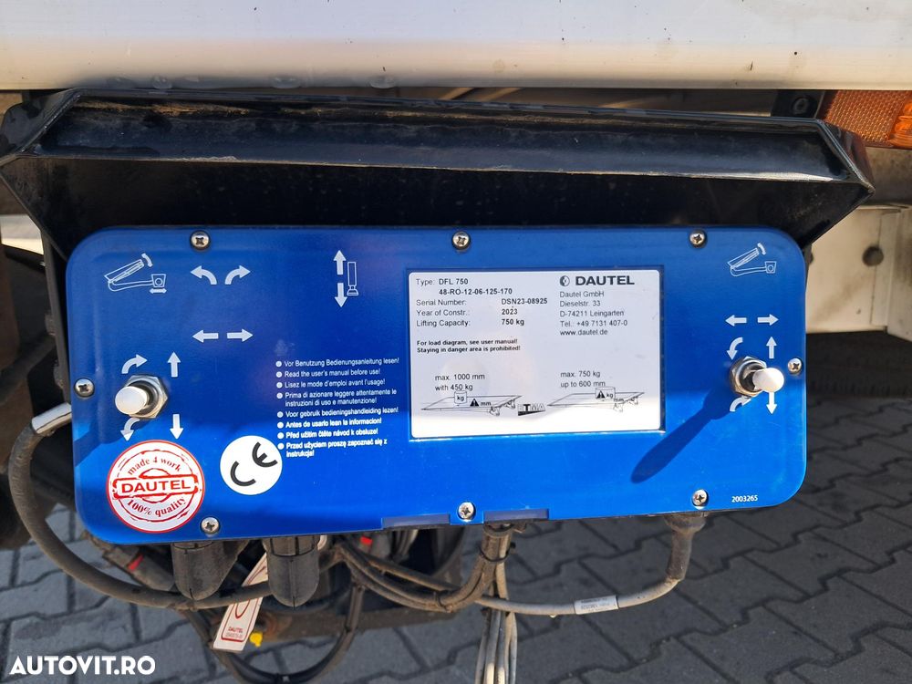 Renault MASTER 2.3D 163CP CABINA DE DORMIT SI PRELATA LIFT DAUTEL - 6