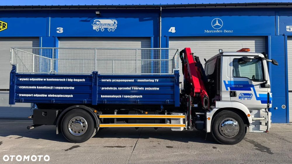 MAN TGM 18.290 wywrotka PALFINGER PK 12.501 SLD sterowanie radiowe 1t/10m - 7